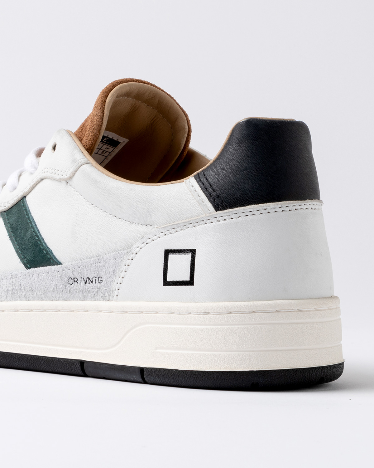 D.A.T.E.: COURT 2.0 VINTAGE WHITE-CUOIO