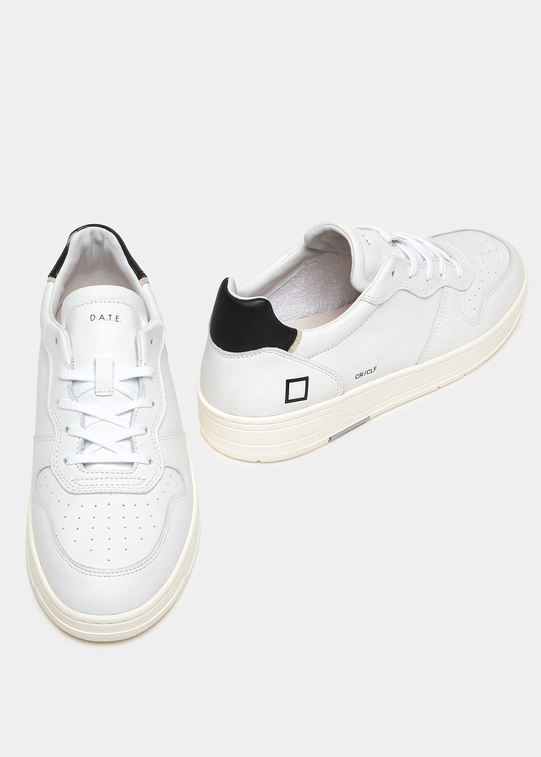 D.A.T.E.: COURT CALF WHITE-BLACK