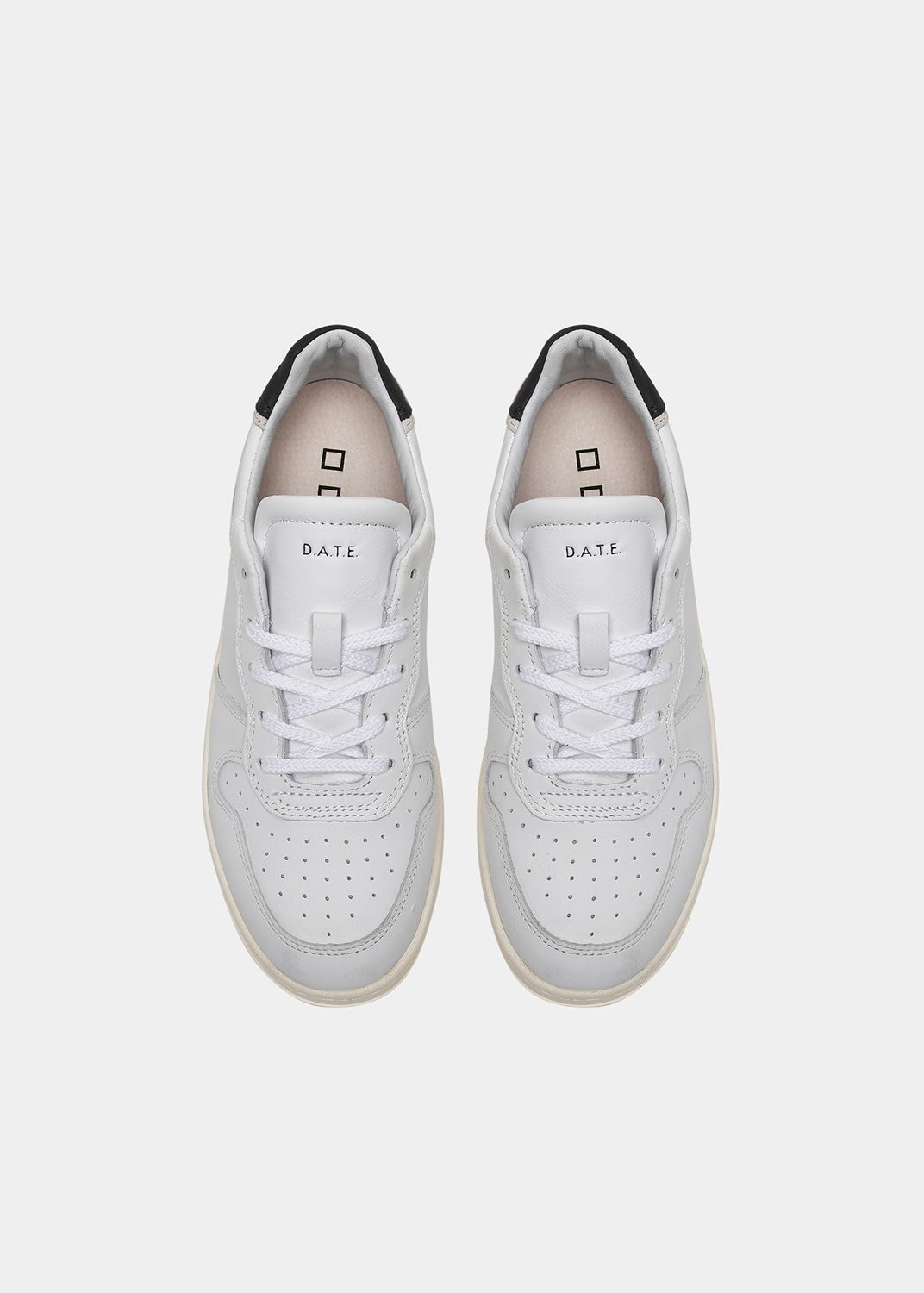 D.A.T.E.: COURT CALF WHITE-BLACK