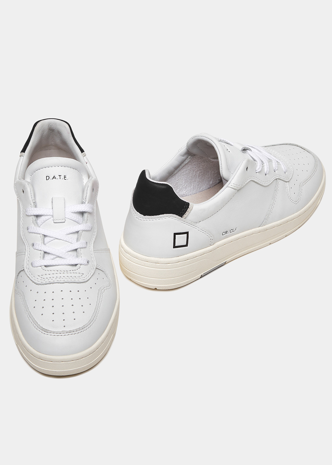 D.A.T.E.: COURT CALF WHITE-BLACK