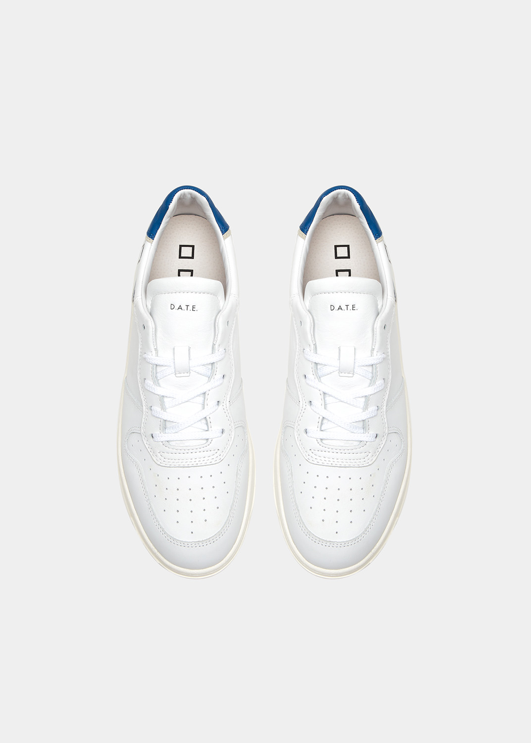 D.A.T.E.: COURT CALF WHITE-BLUETTE