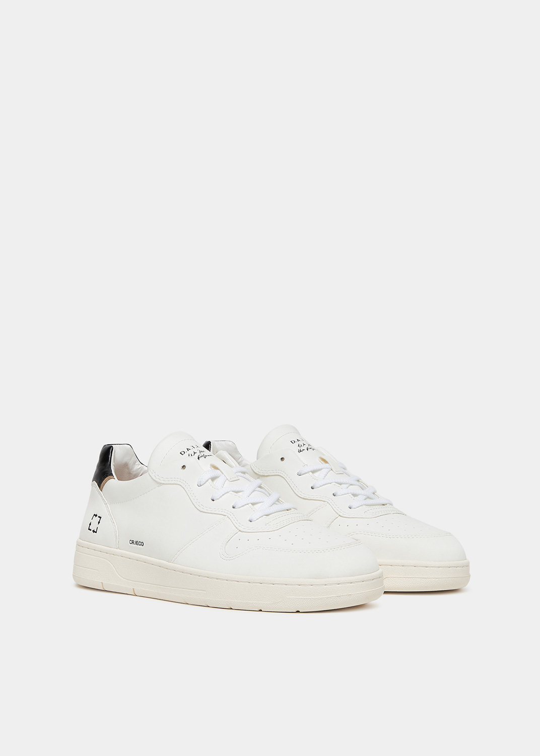 D.A.T.E.: COURT ECO VEGAN WHITE-BLACK