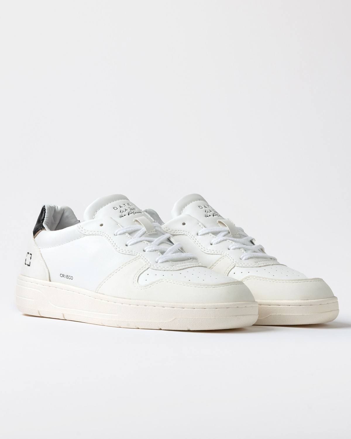 D.A.T.E.: COURT ECO-VEGAN WHITE-BLACK