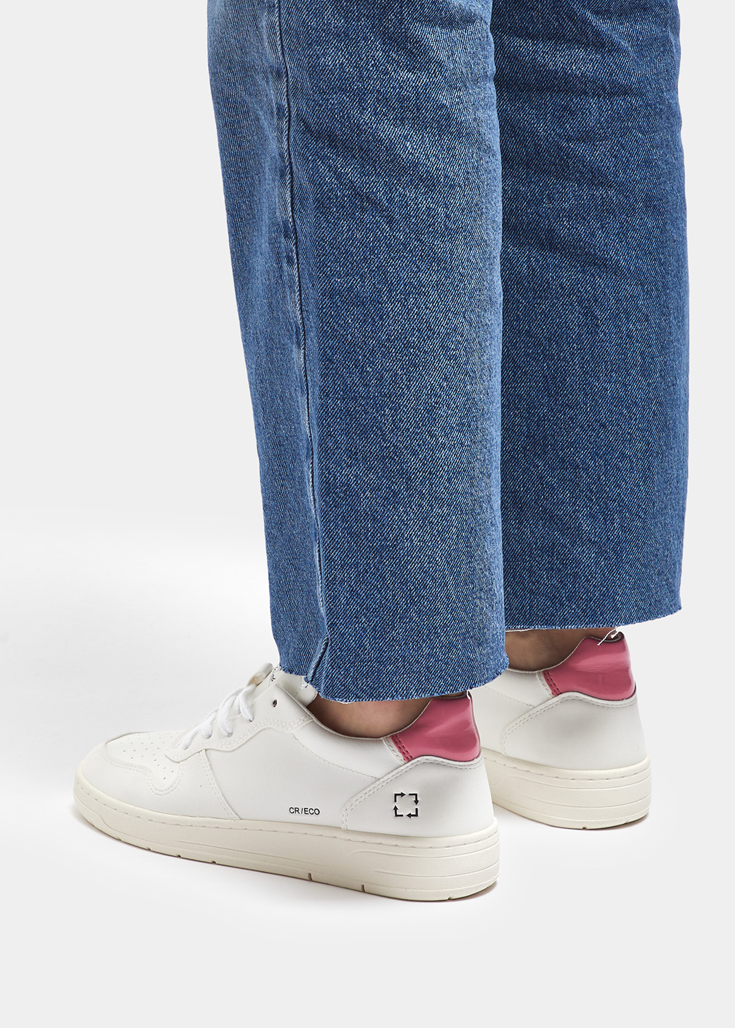 D.A.T.E.: COURT ECO VEGAN WHITE-PINK