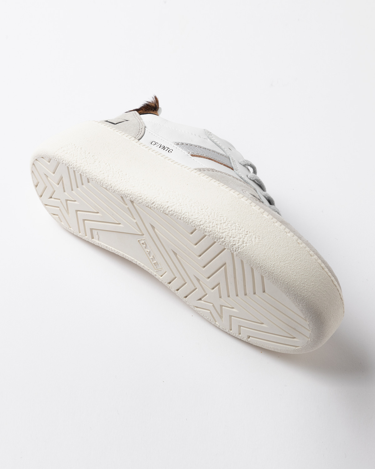 D.A.T.E.: COURT PLATFORM VINTAGE CALF WHITE-LEOPARD