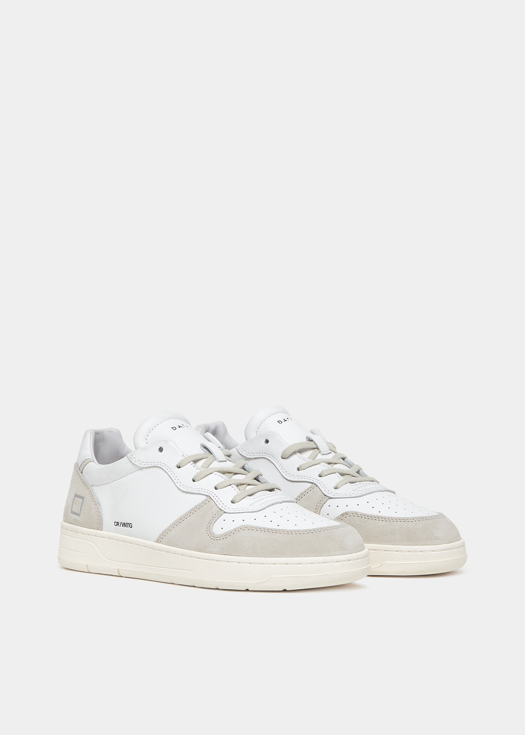 D.A.T.E.: COURT VINTAGE CALF WHITE