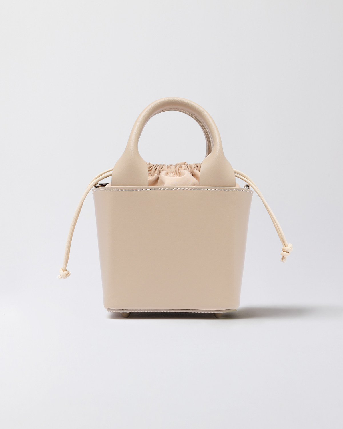 D.A.T.E.: CUBO BAG LEATHER BEIGE