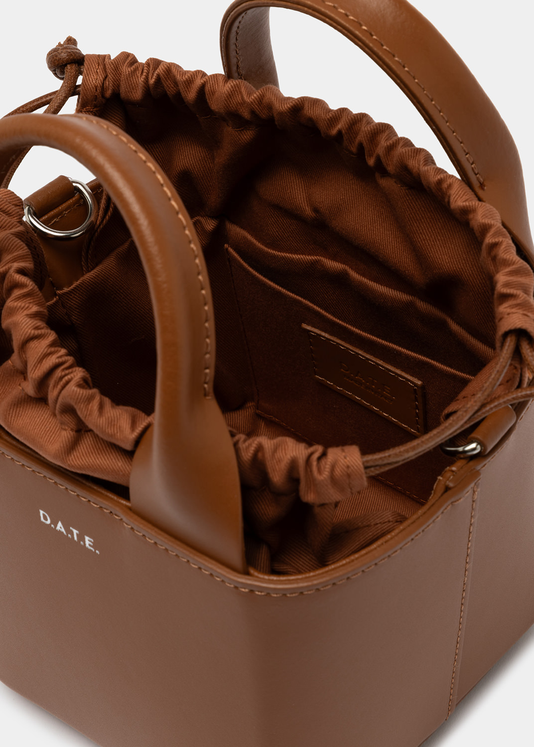 D.A.T.E.: CUBO BAG LEATHER CUOIO