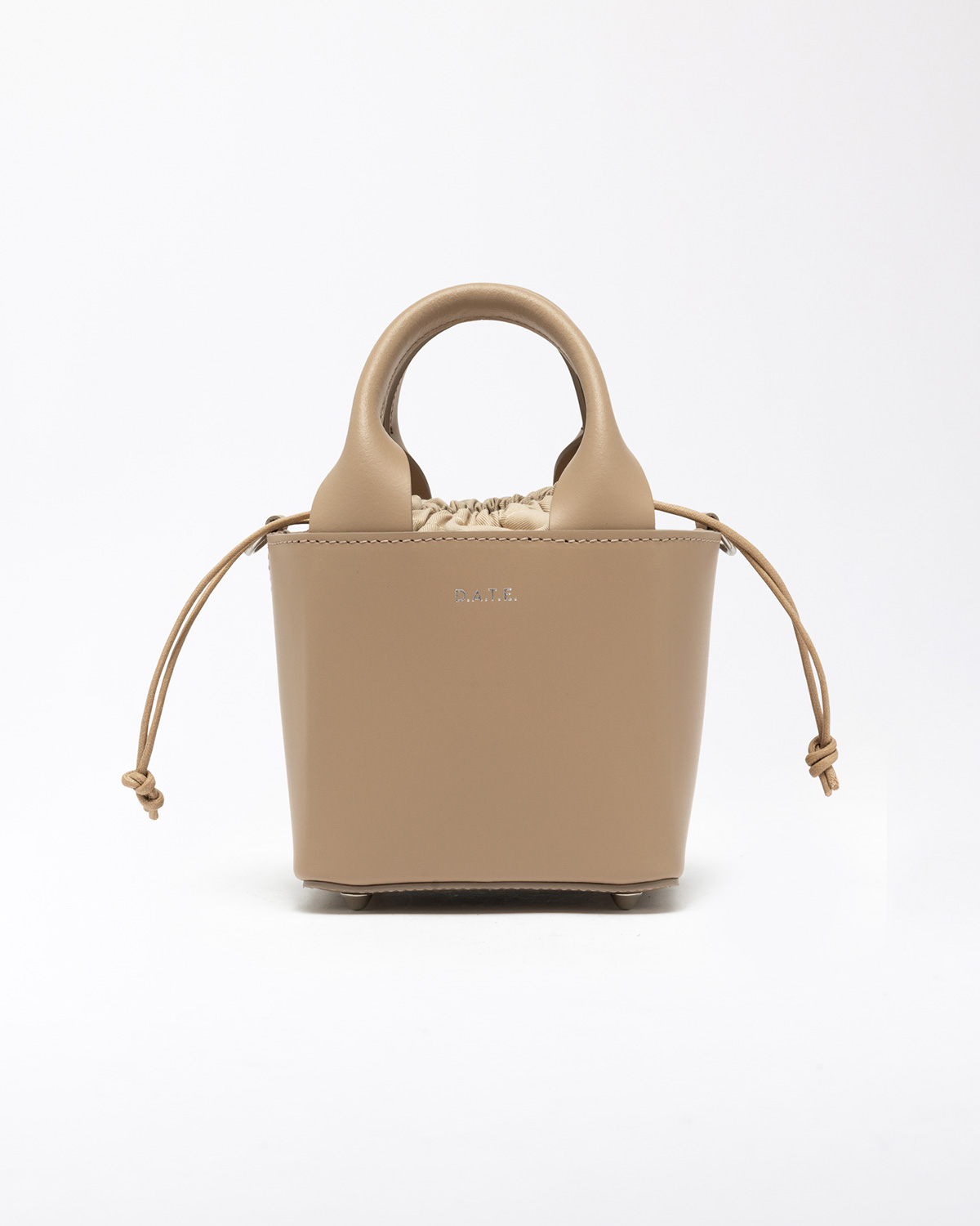 D.A.T.E.: CUBO BAG LEATHER NATURAL
