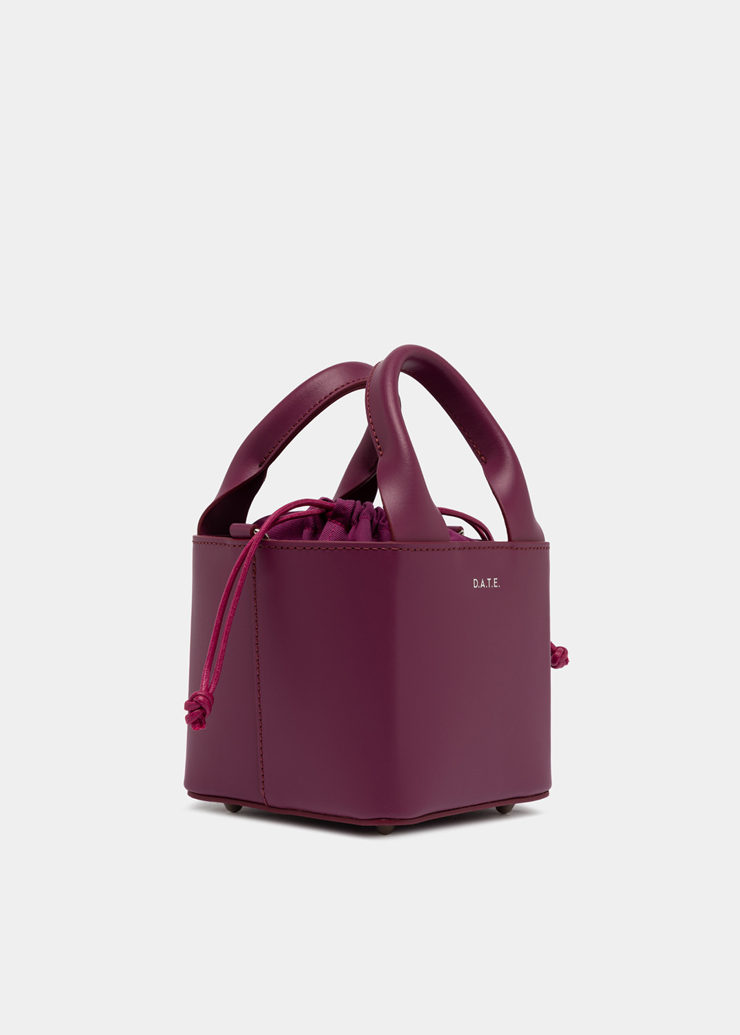 D.A.T.E.: CUBO BAG LEATHER PURPLE