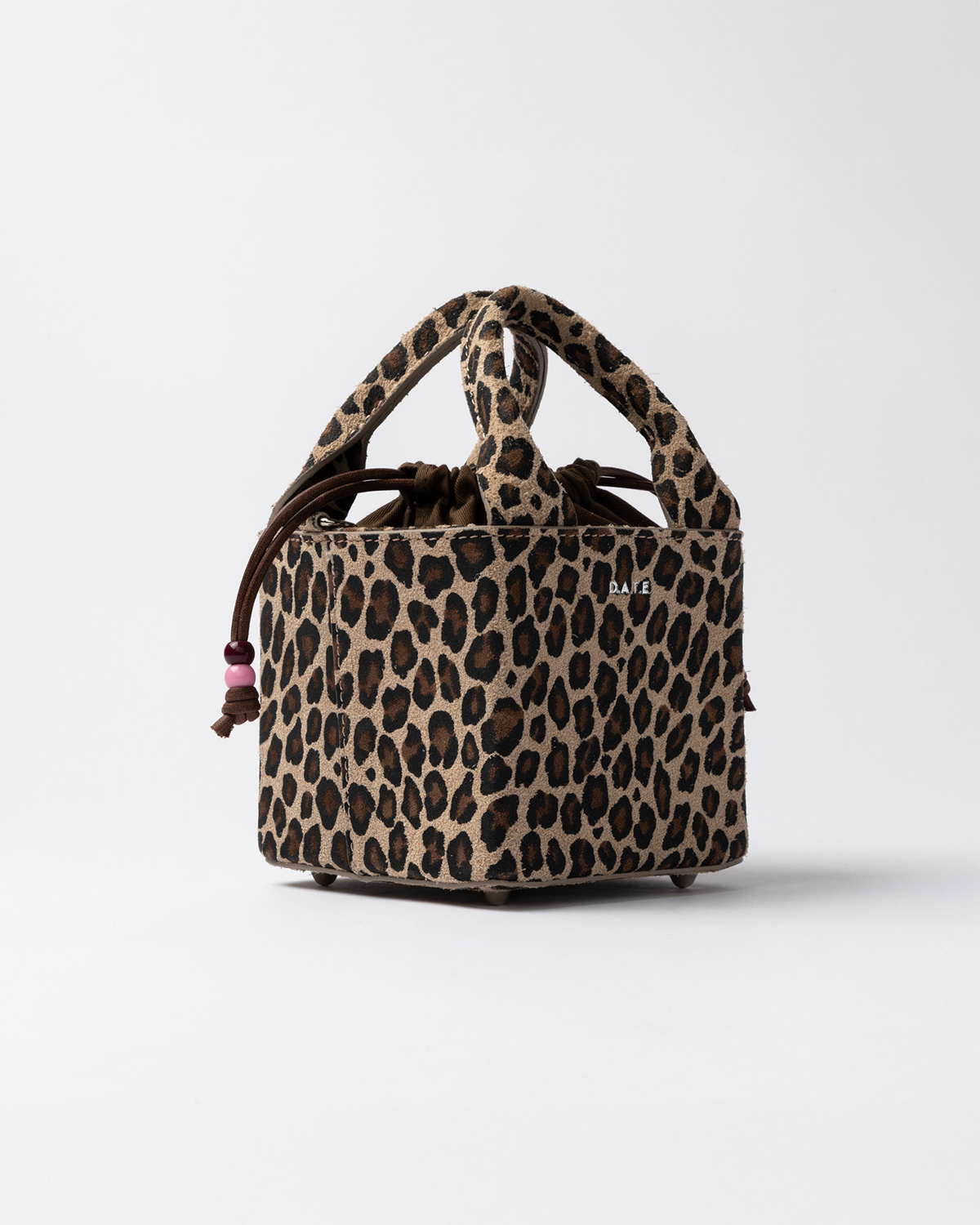 D.A.T.E.: CUBO BAG SUEDE LEOPARD