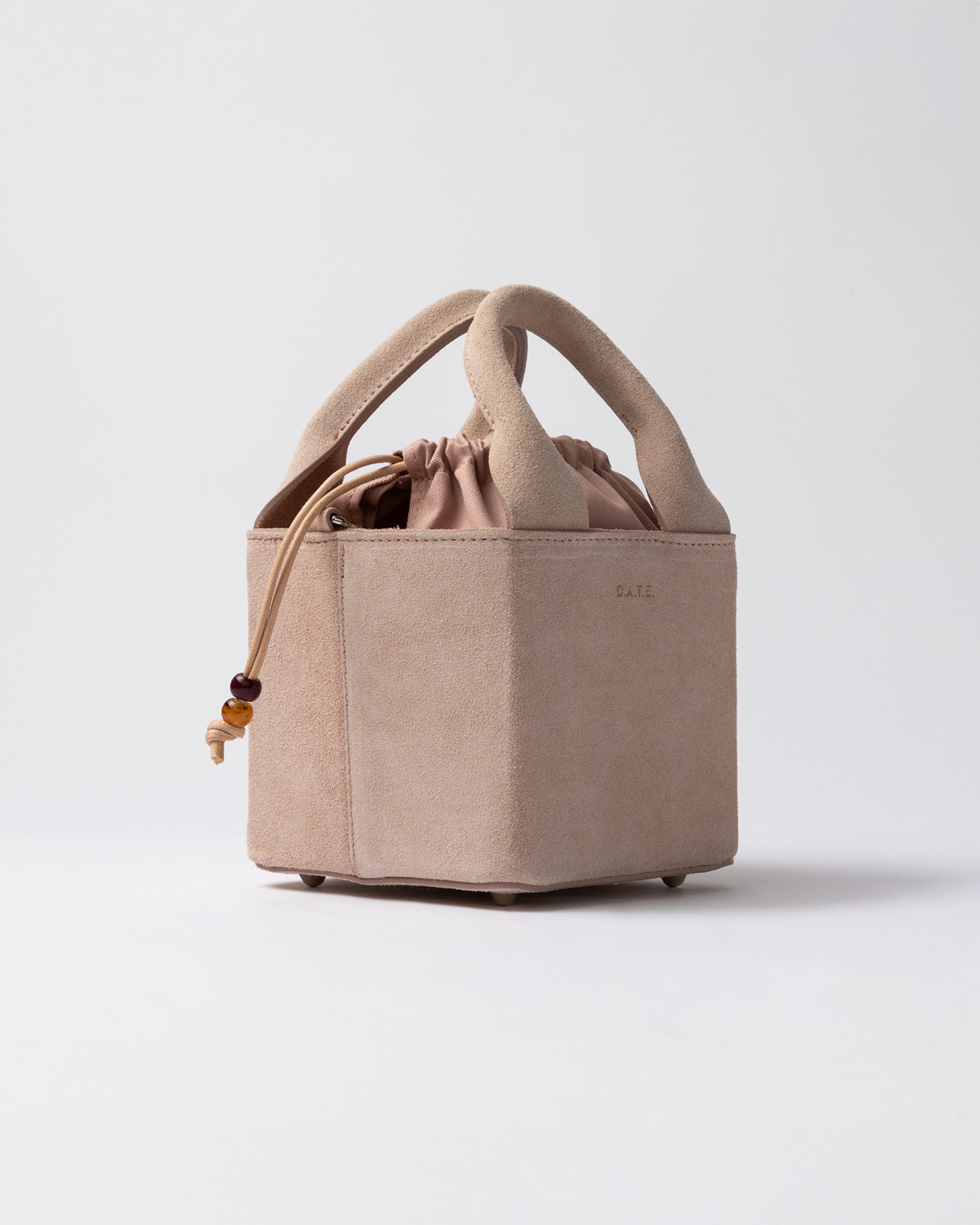 D.A.T.E.: CUBO BAG SUEDE PINK