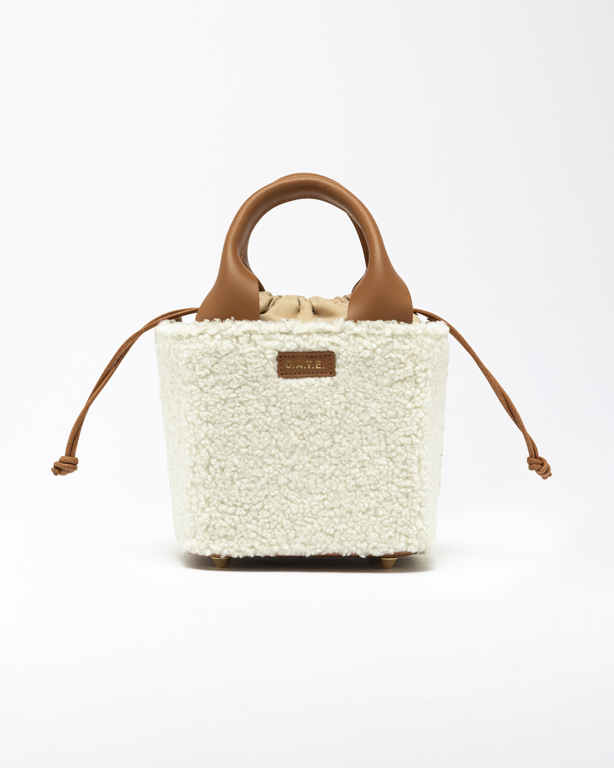 D.A.T.E.: CUBO BAG TEDDY WHITE