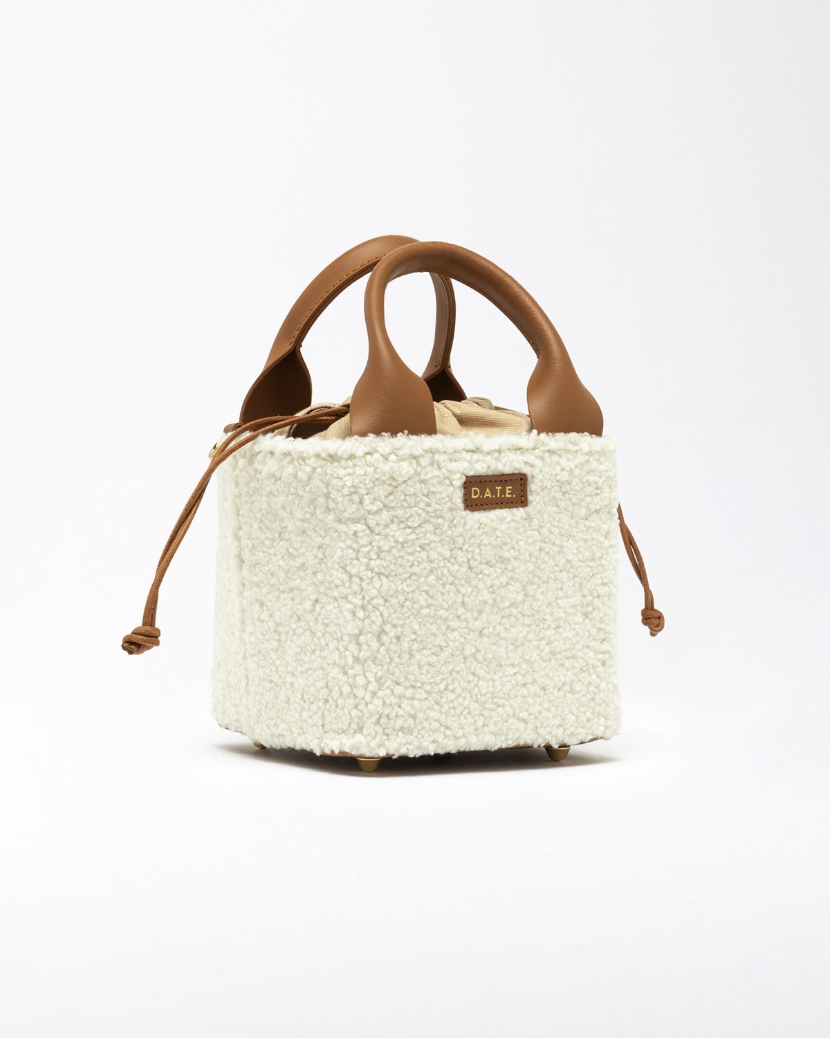 D.A.T.E.: CUBO BAG TEDDY WHITE