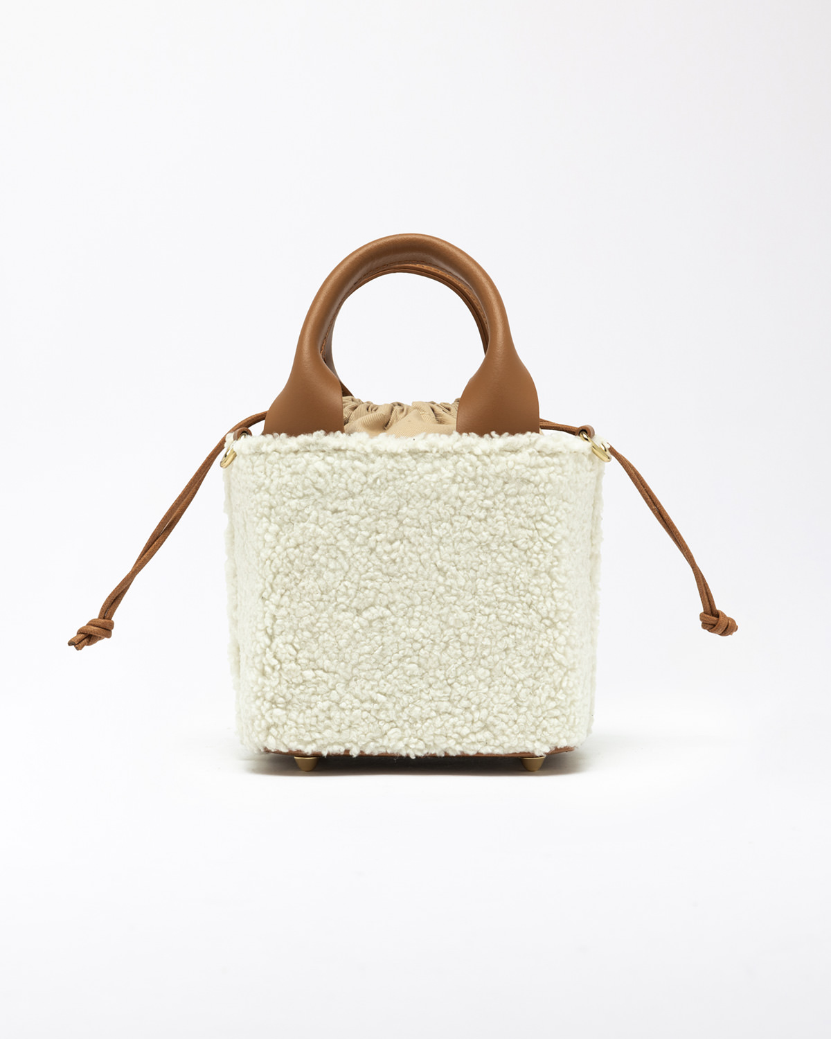 D.A.T.E.: CUBO BAG TEDDY WHITE