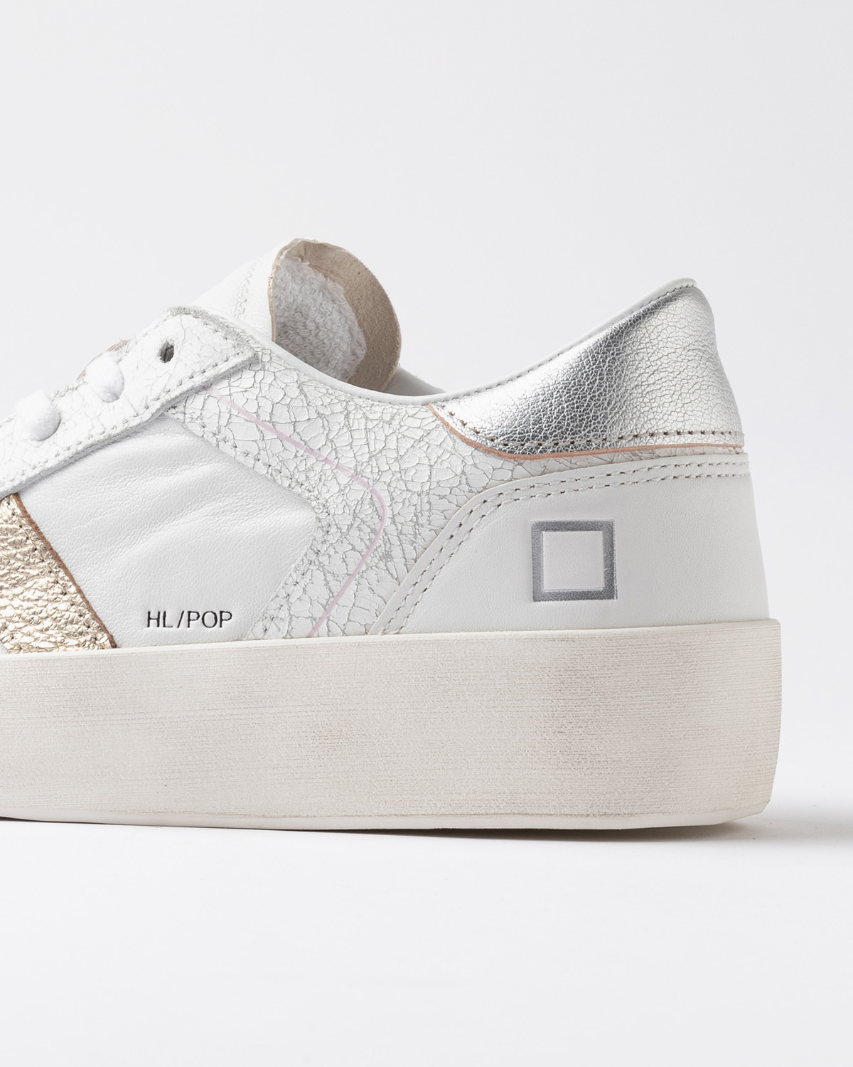 D.A.T.E.: HILL HALF POP WHITE-LAMINATED