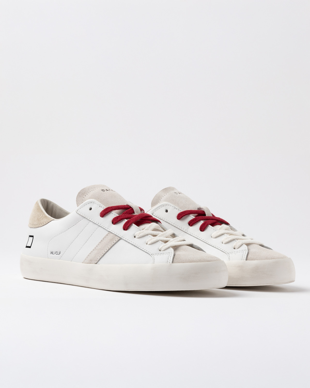 D.A.T.E.: HILL LOW CALF WHITE-BEIGE