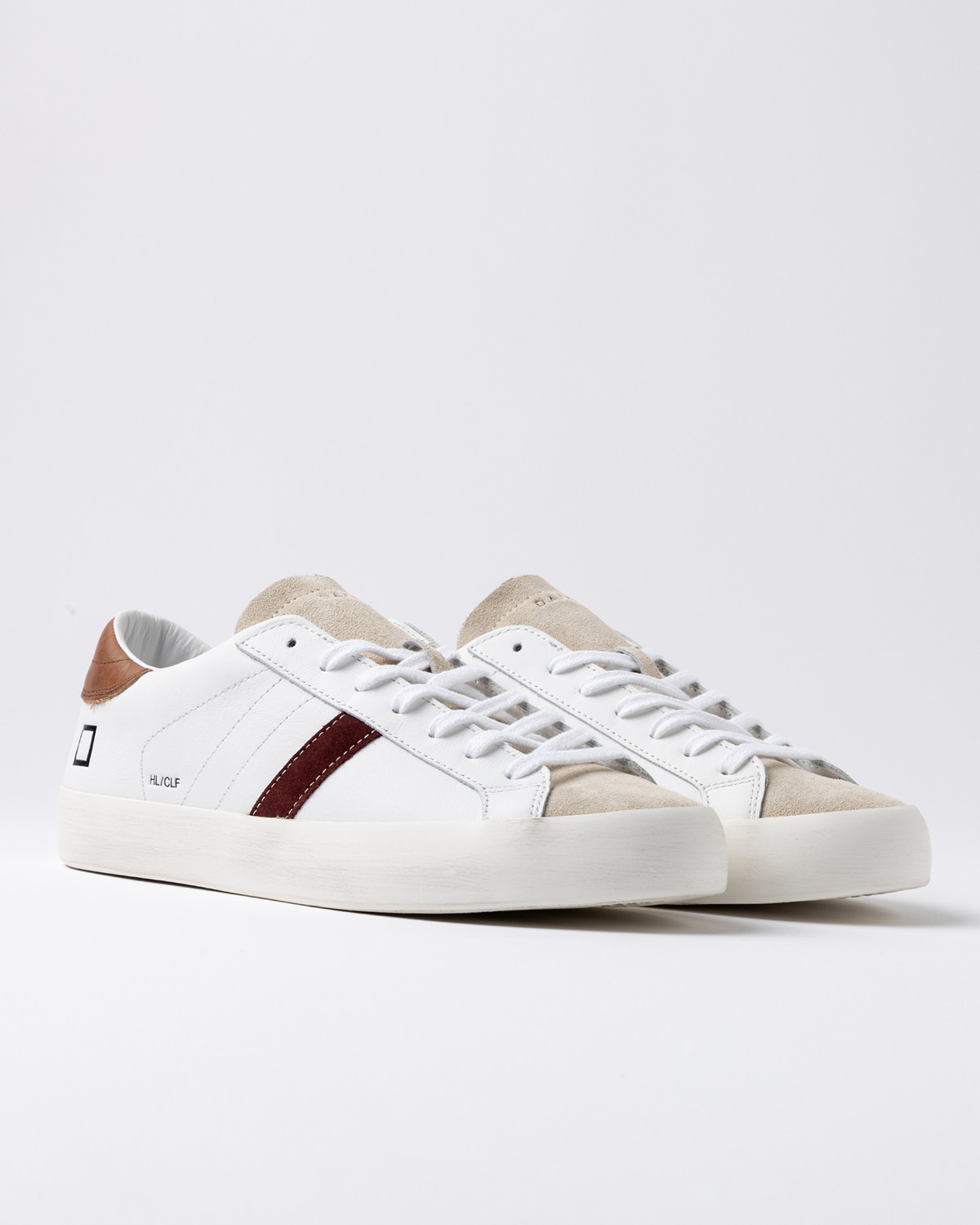 D.A.T.E.: HILL LOW CALF WHITE-CUOIO