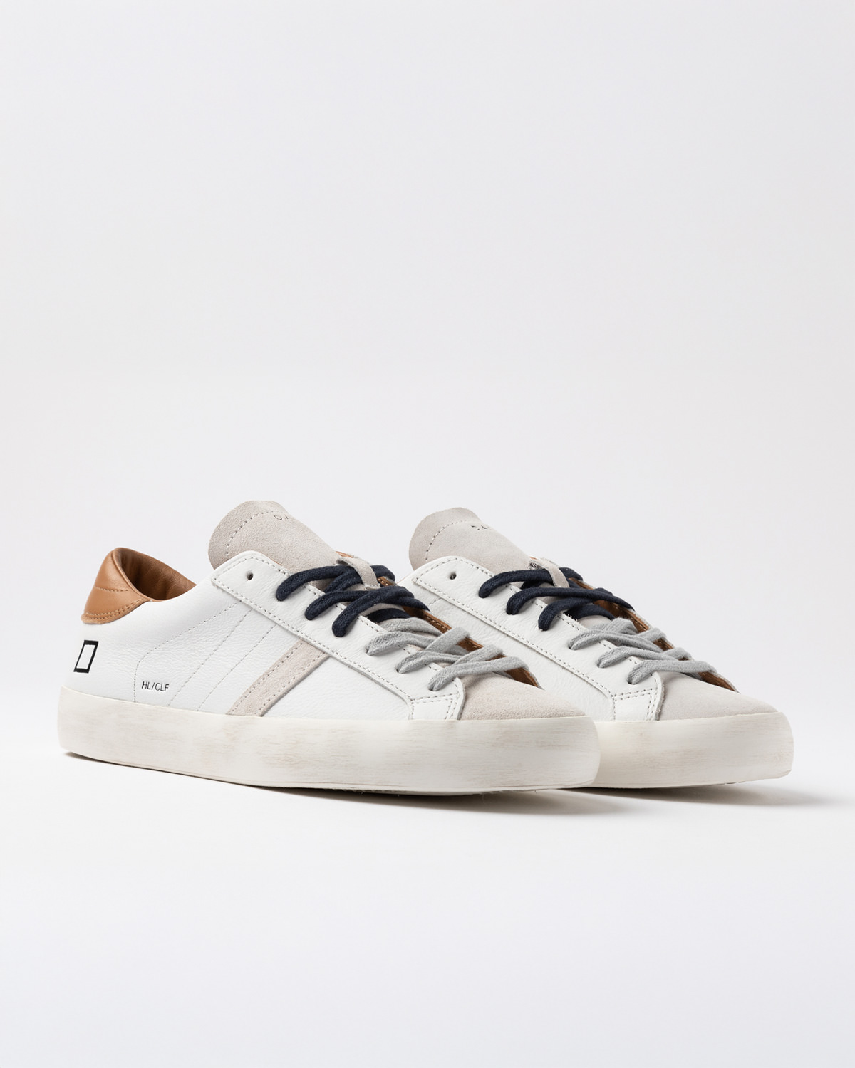 D.A.T.E.: HILL LOW CALF WHITE-CUOIO