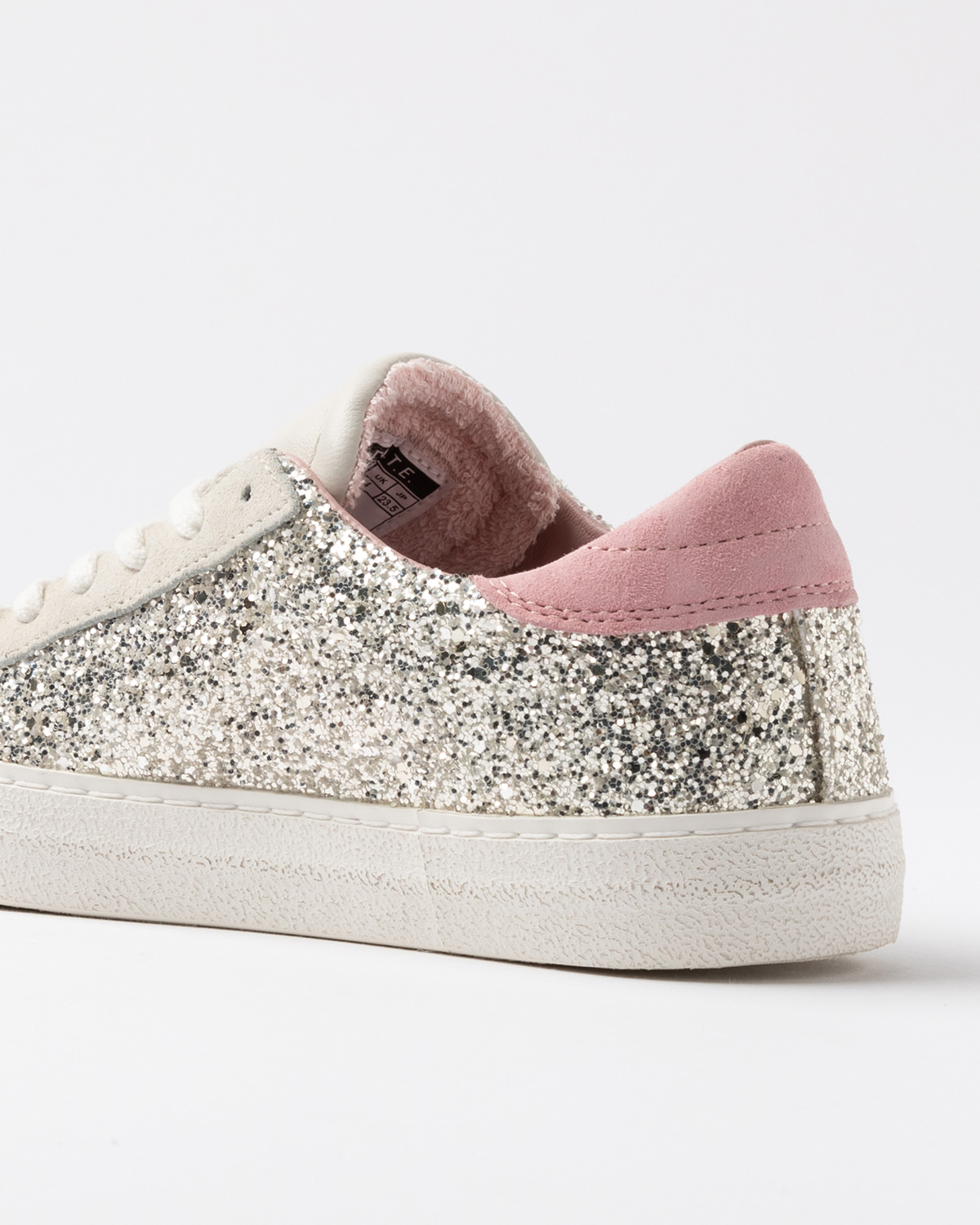 D.A.T.E.: HILL LOW GLITTER PLATINUM