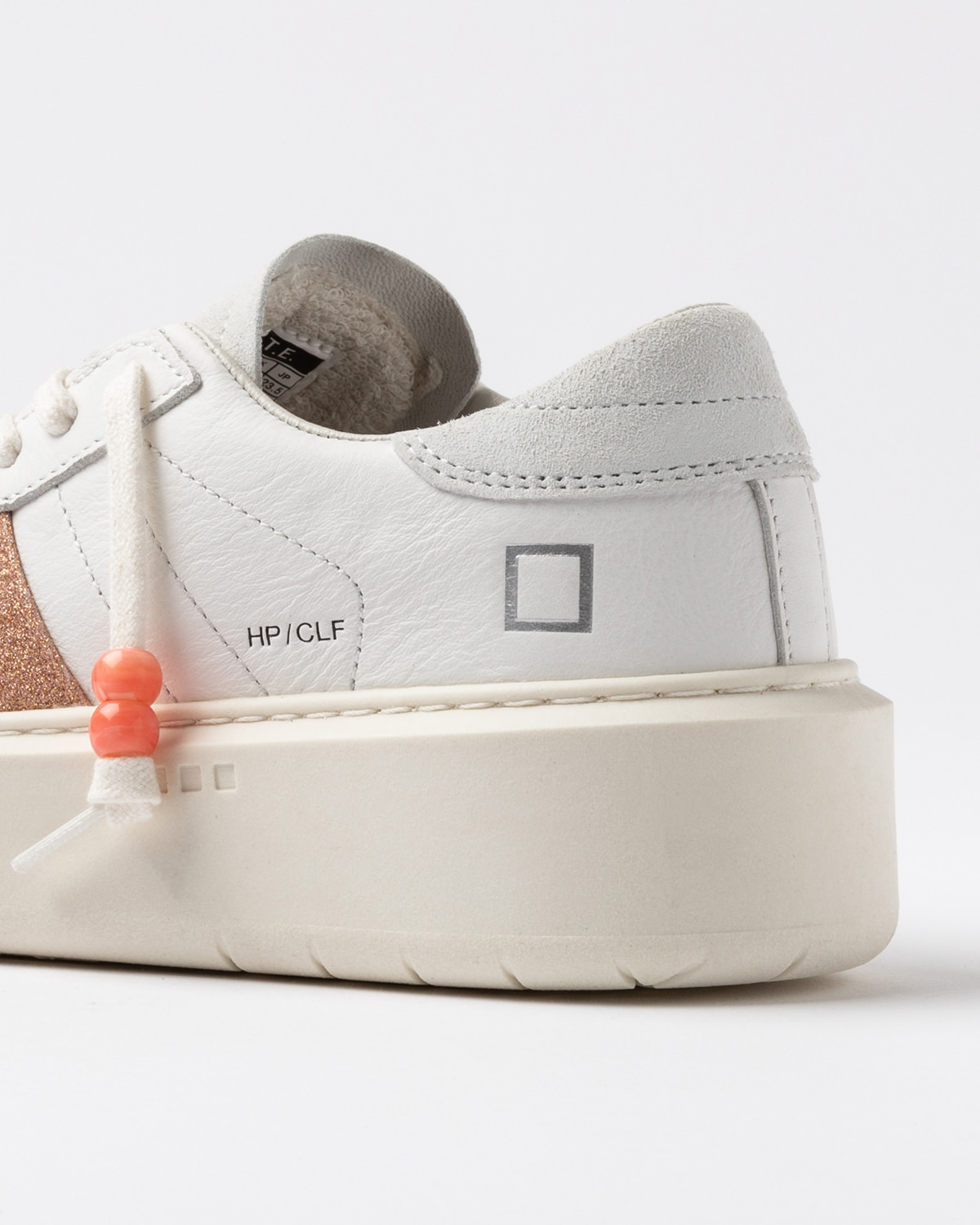 D.A.T.E.: HILL LOW PLATFORM CALF WHITE-COOPER