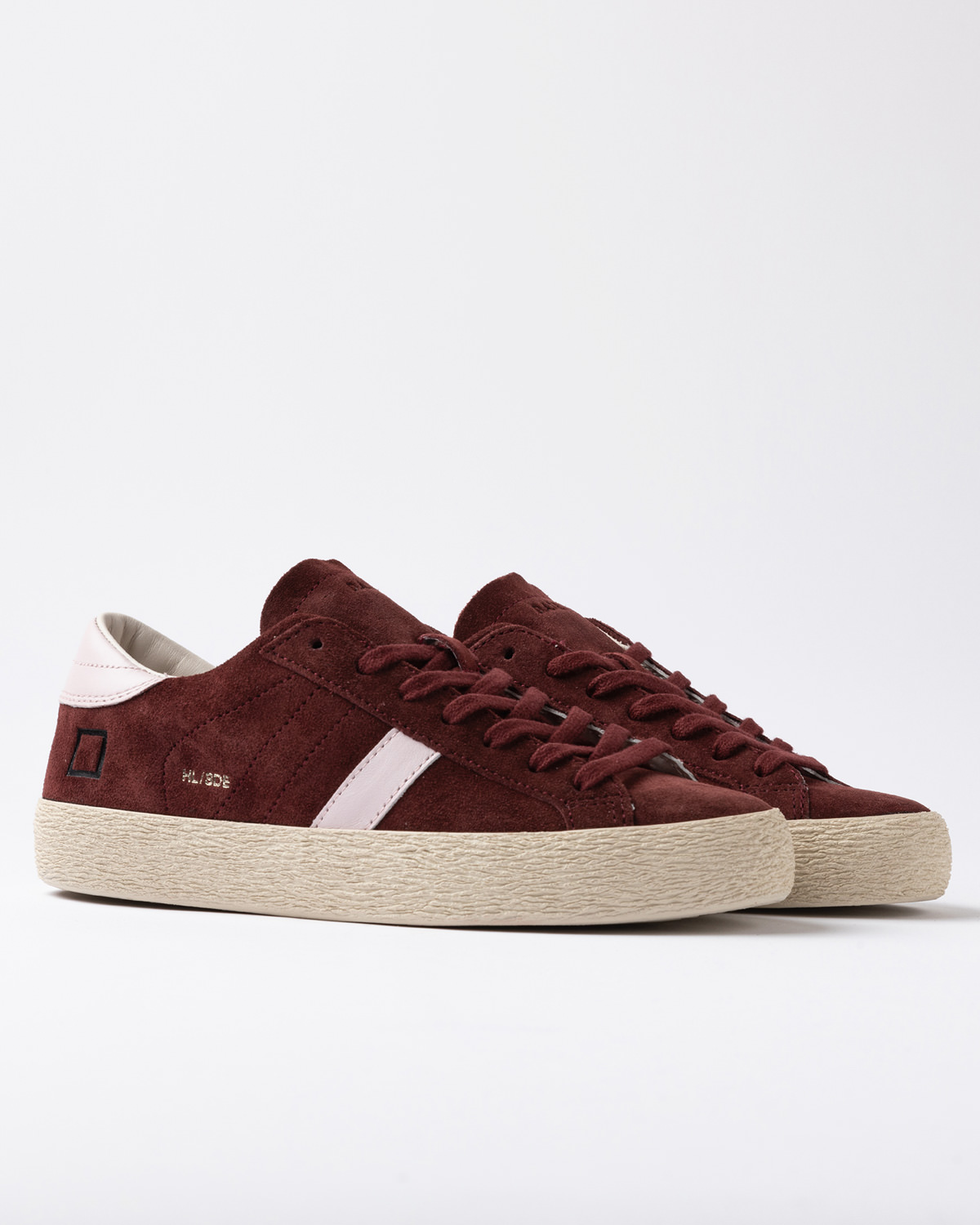 D.A.T.E.: HILL LOW SUEDE BORDEAUX