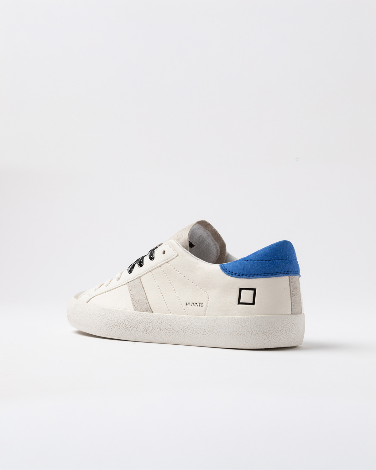 D.A.T.E.: HILL LOW VINTAGE CALF IVORY-BLUETTE