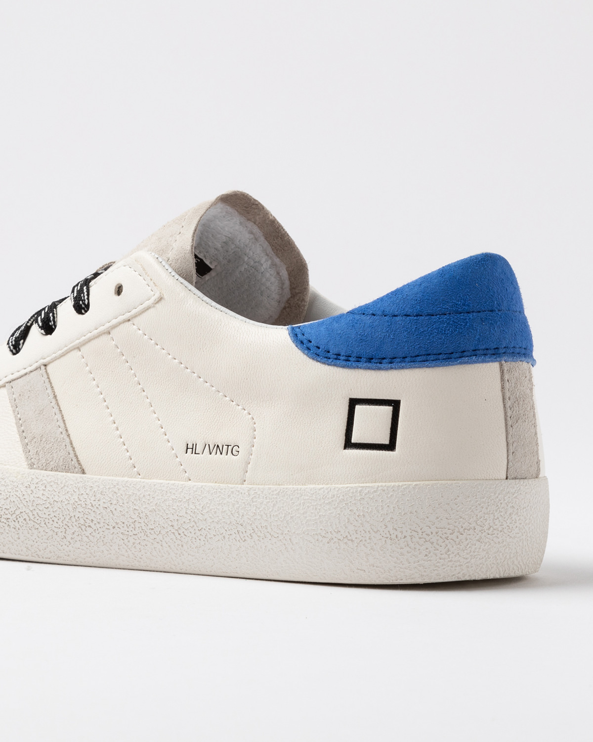 D.A.T.E.: HILL LOW VINTAGE CALF IVORY-BLUETTE