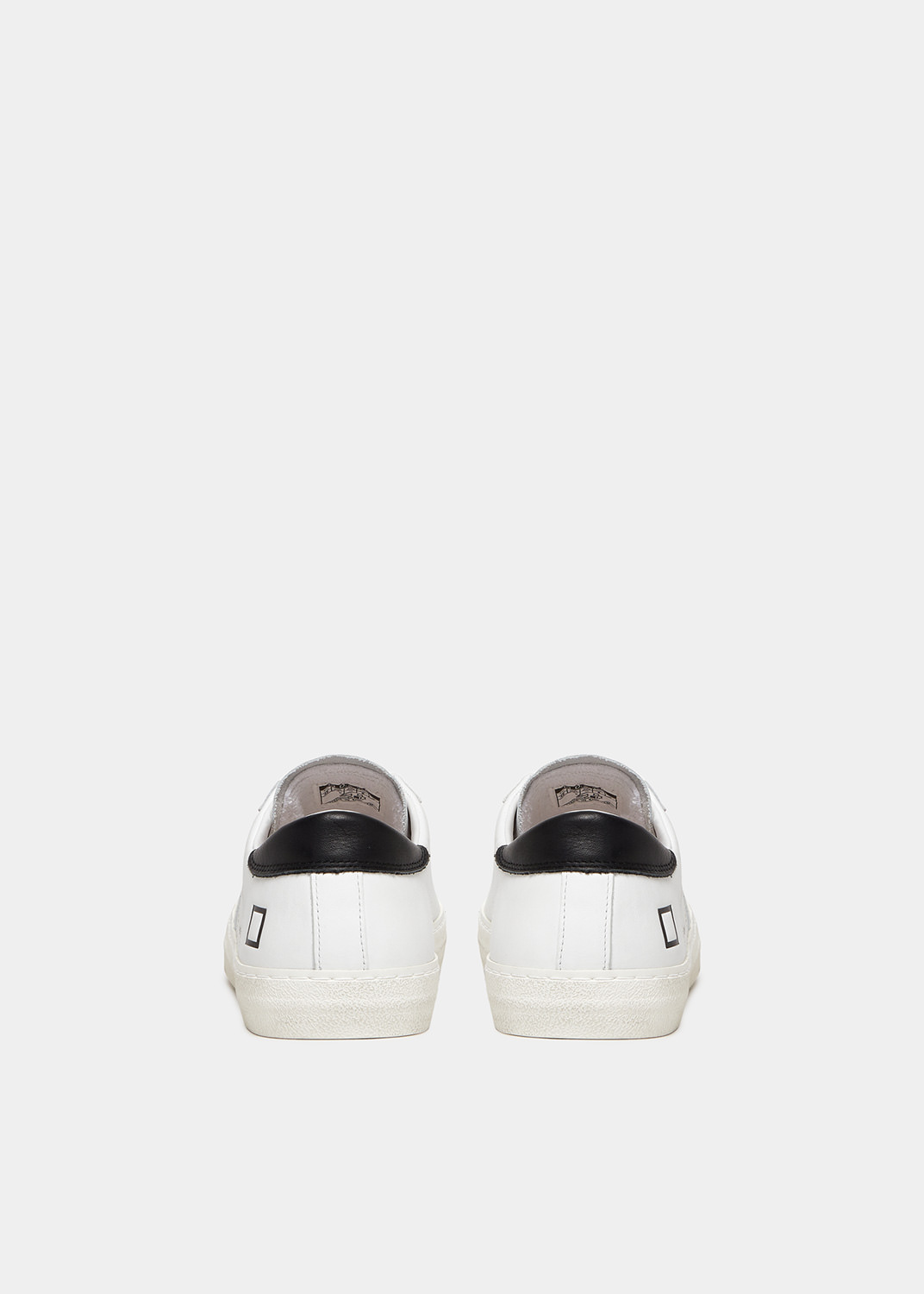 D.A.T.E.: HILL LOW VINTAGE CALF WHITE-BLACK