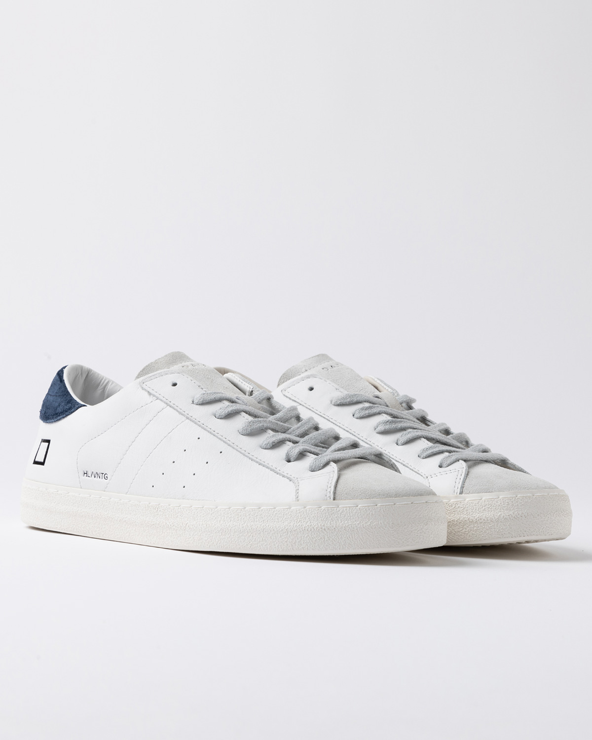 D.A.T.E.: HILL LOW VINTAGE CALF WHITE-BLUE