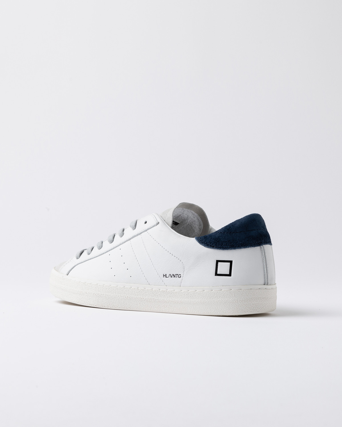 D.A.T.E.: HILL LOW VINTAGE CALF WHITE-BLUE