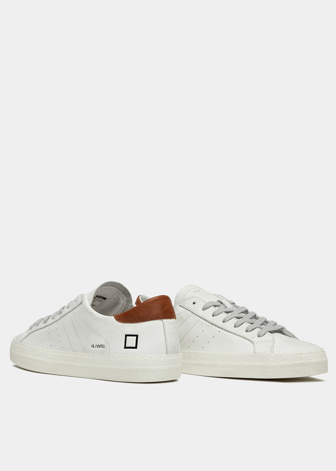 D.A.T.E.: HILL LOW VINTAGE CALF WHITE-CUOIO