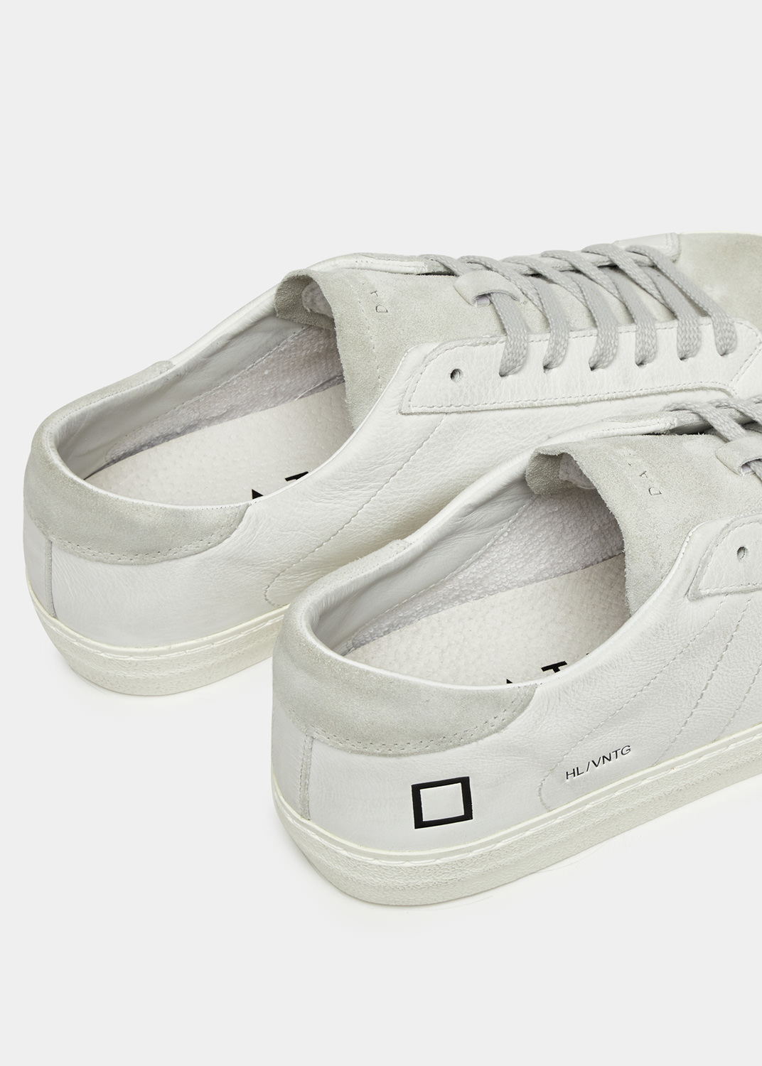 D.A.T.E.: HILL LOW VINTAGE CALF WHITE