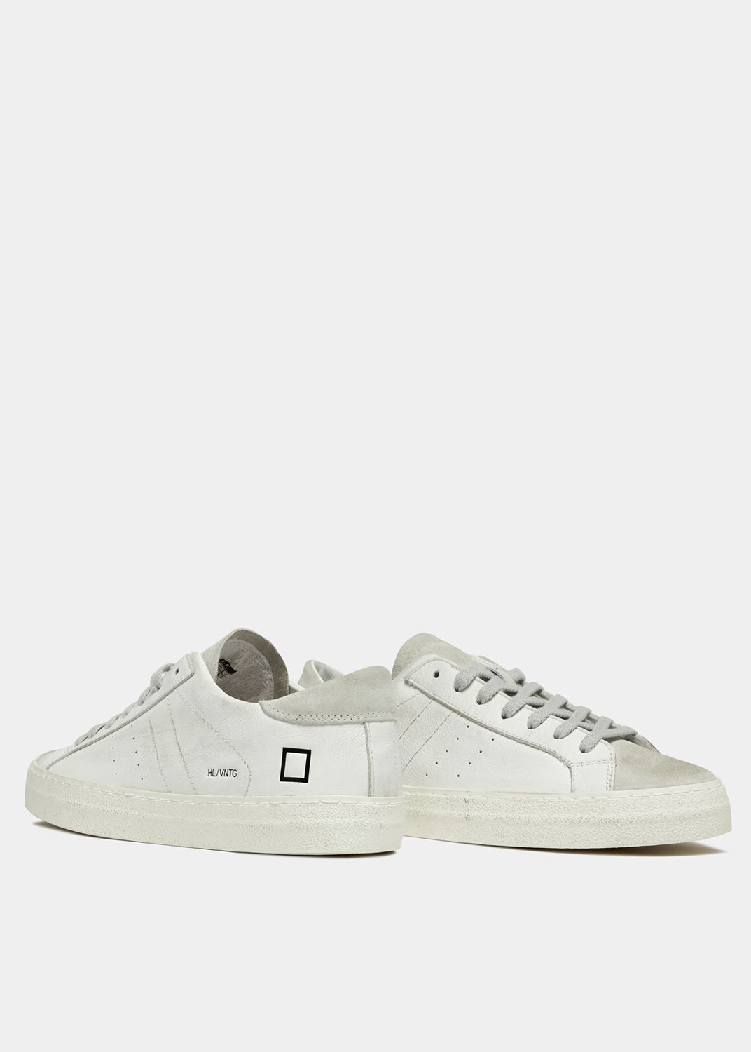 D.A.T.E.: HILL LOW VINTAGE CALF WHITE