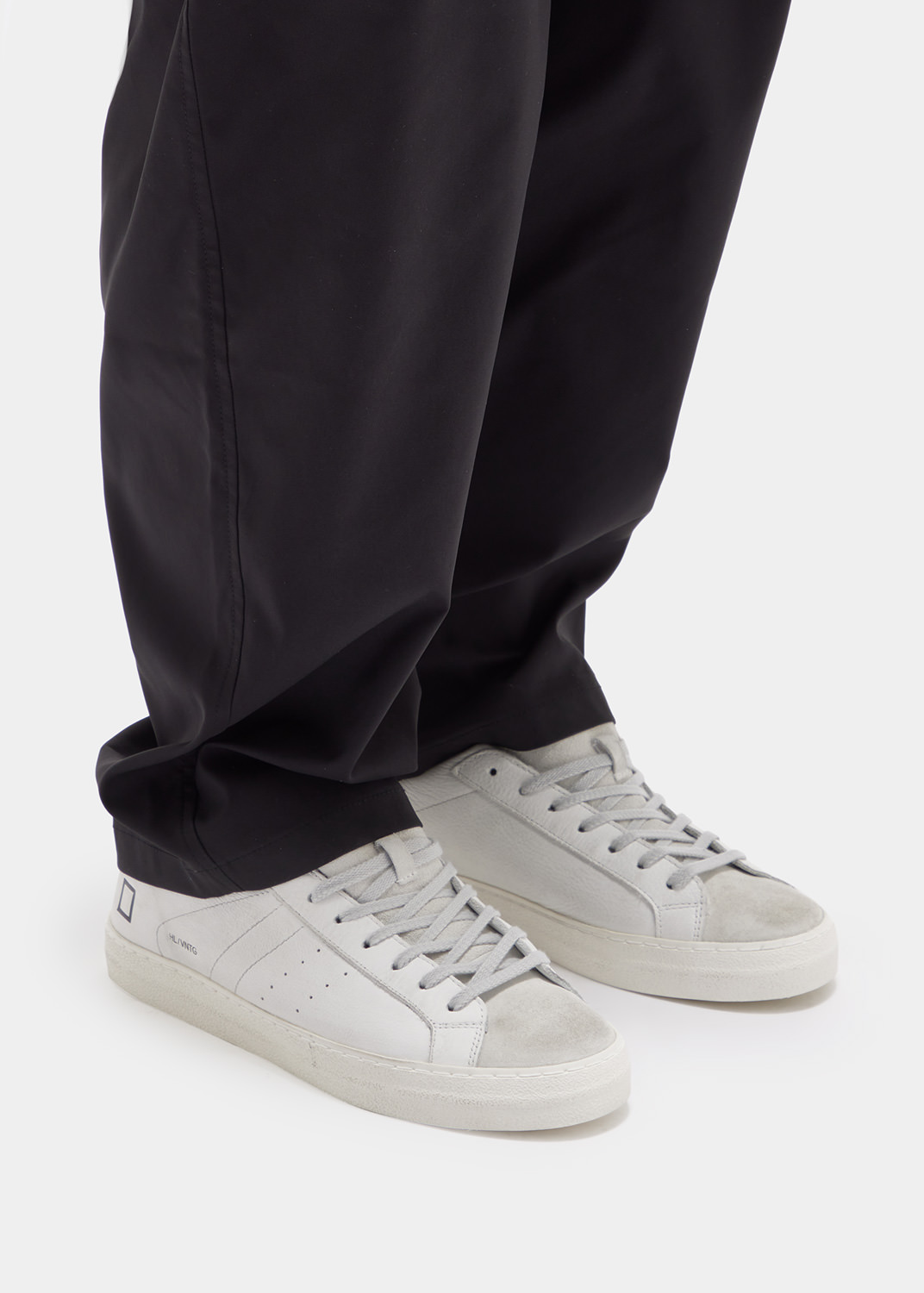 D.A.T.E.: HILL LOW VINTAGE CALF WHITE