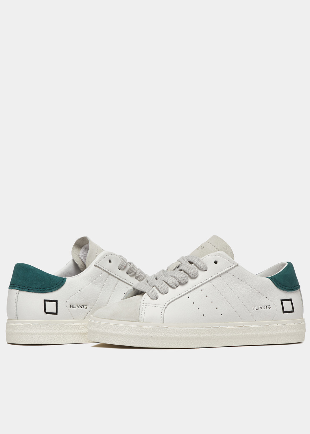 D.A.T.E.: HILL LOW VINTAGE CALF WHITE-GREEN 1