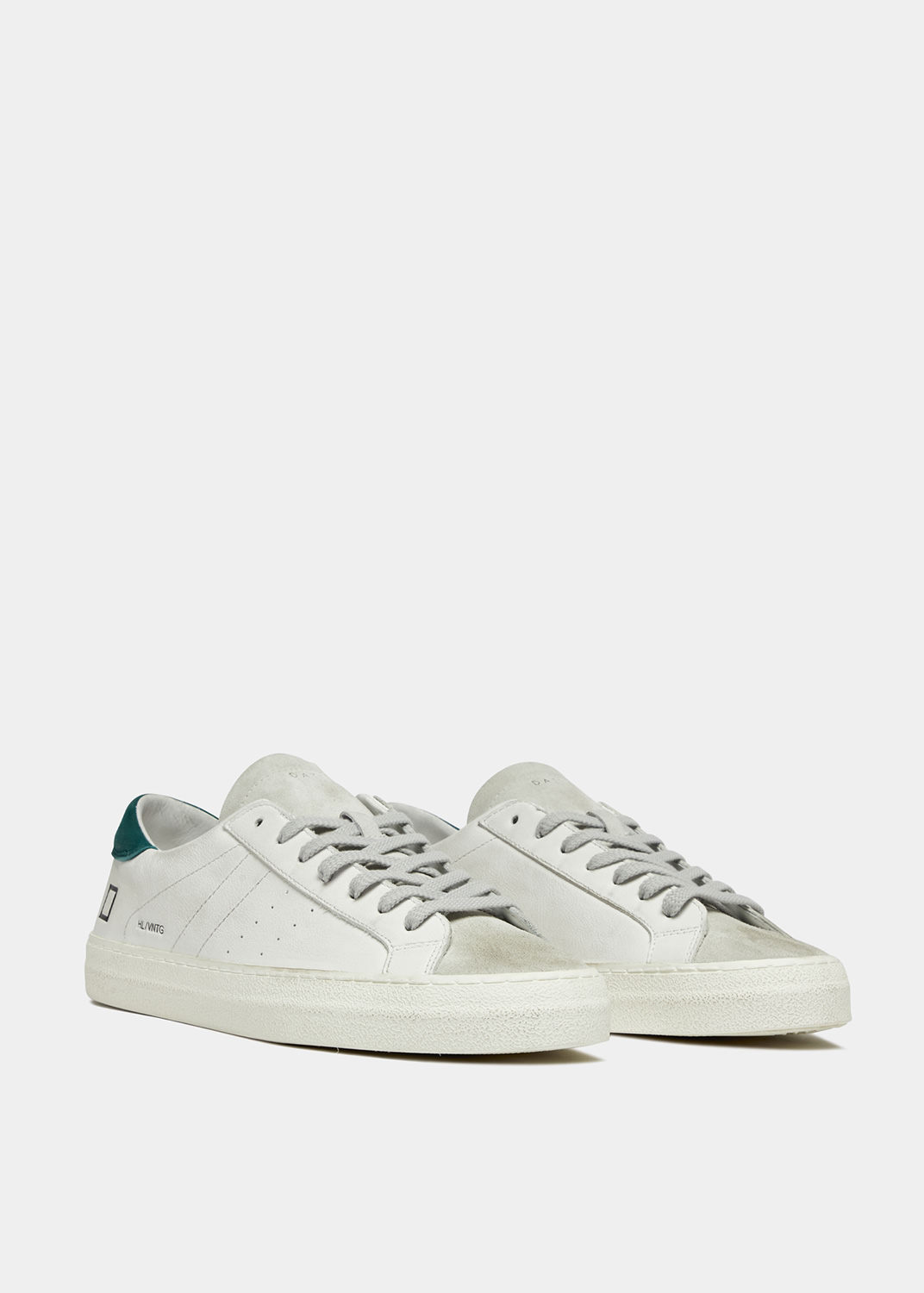 D.A.T.E.: HILL LOW VINTAGE CALF WHITE-GREEN