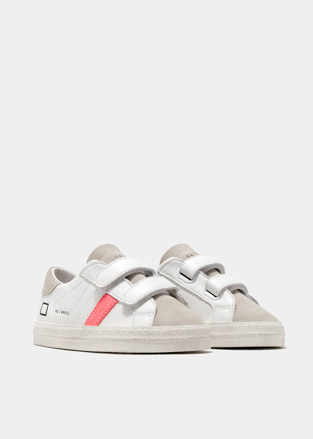 D.A.T.E.: HILL LOW VINTAGE CALF WHITE-PINK 1