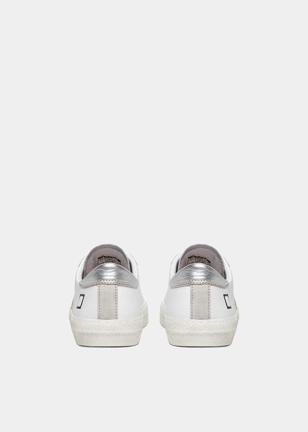 D.A.T.E.: HILL LOW VINTAGE CALF WHITE-SILVER