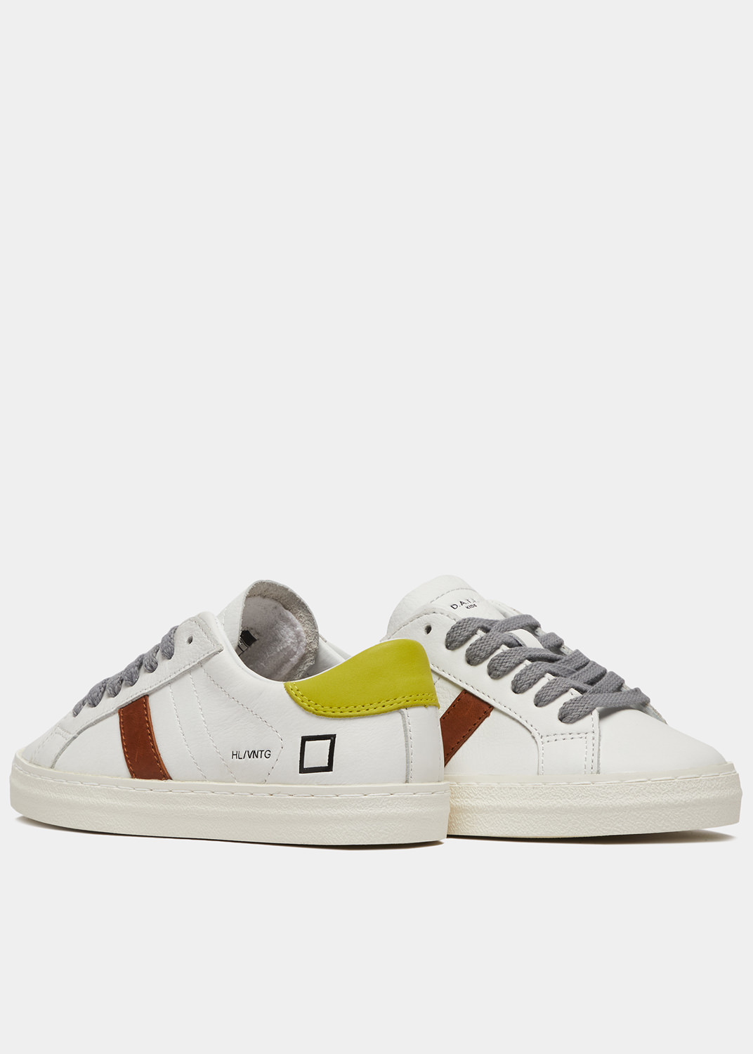 D.A.T.E.: HILL LOW VINTAGE CALF WHITE-WASABI 1