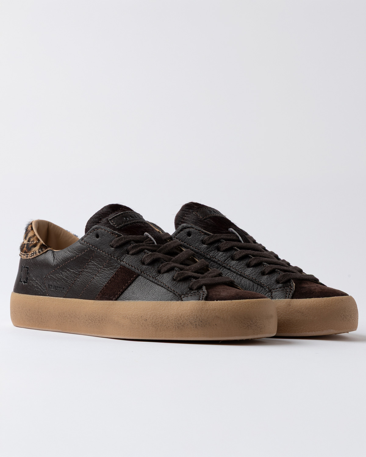 D.A.T.E.: HILL LOW WORKSHOP BROWN-LEOPARD