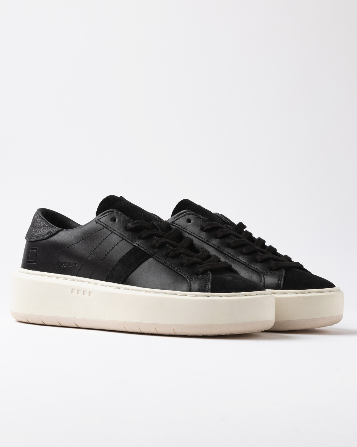 D.A.T.E.: HILL PLATFORM CALF BLACK