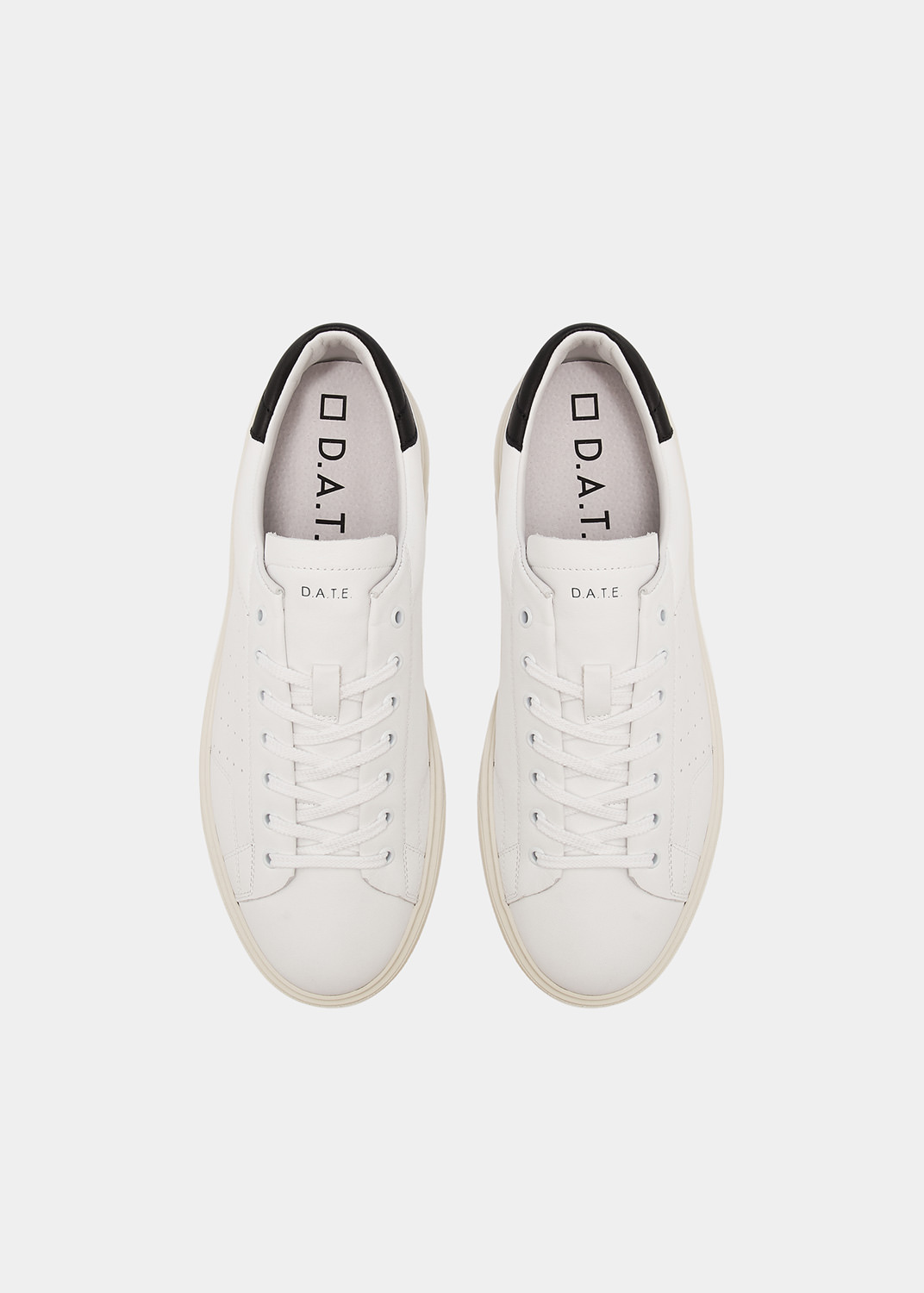 D.A.T.E.: LEVANTE CALF WHITE-BLACK