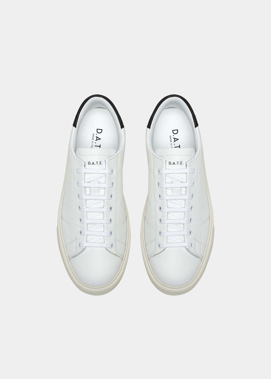 D.A.T.E.: LEVANTE CALF WHITE-BLACK