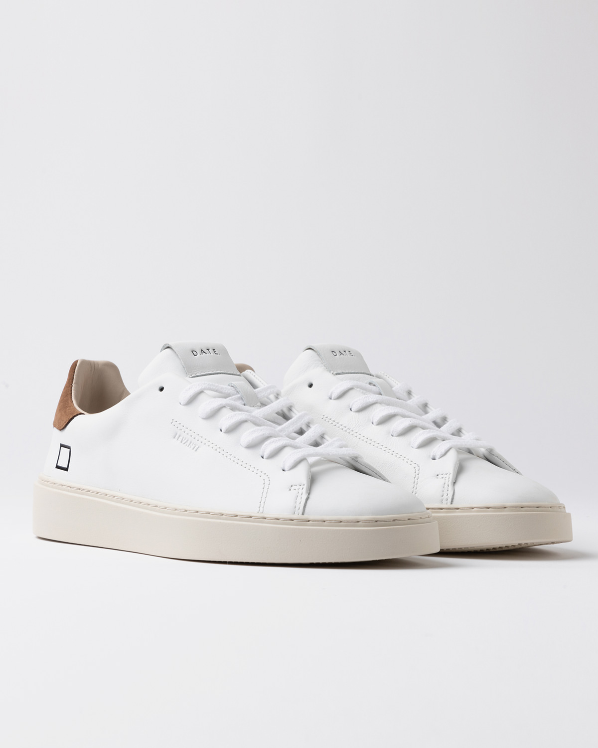 D.A.T.E.: LEVANTE CALF WHITE-BROWN