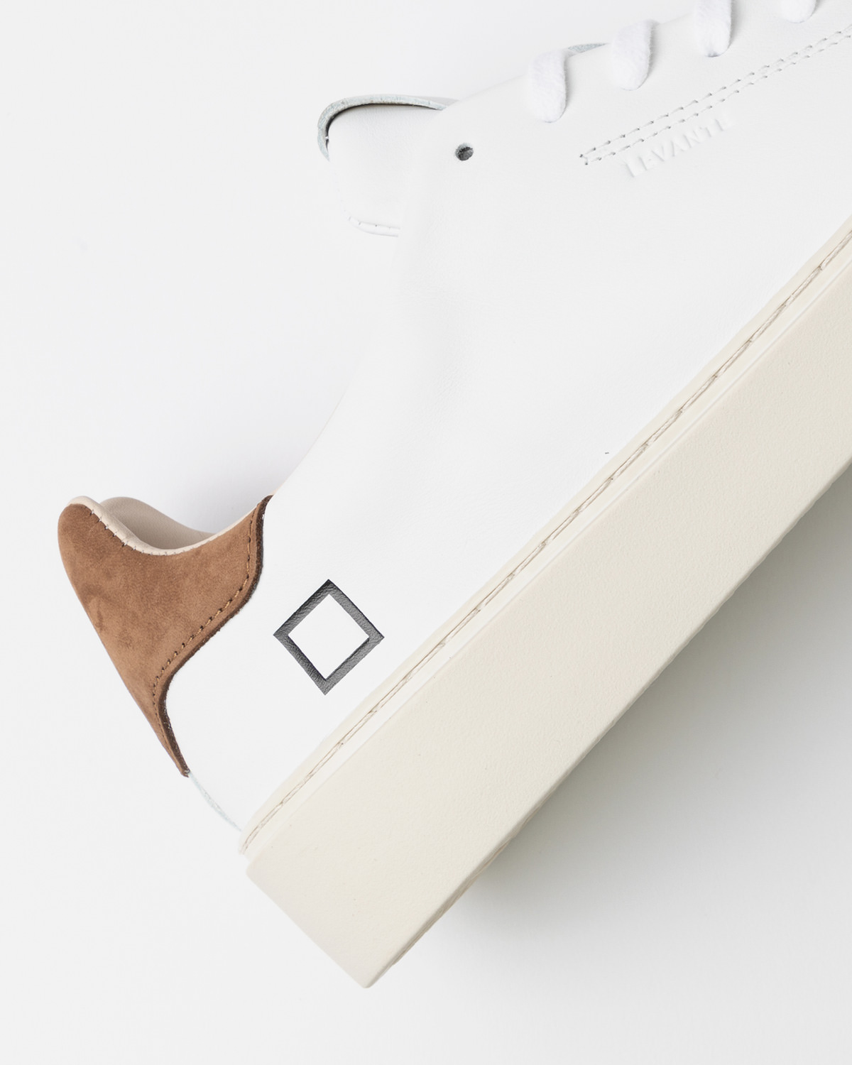 D.A.T.E.: LEVANTE CALF WHITE-BROWN