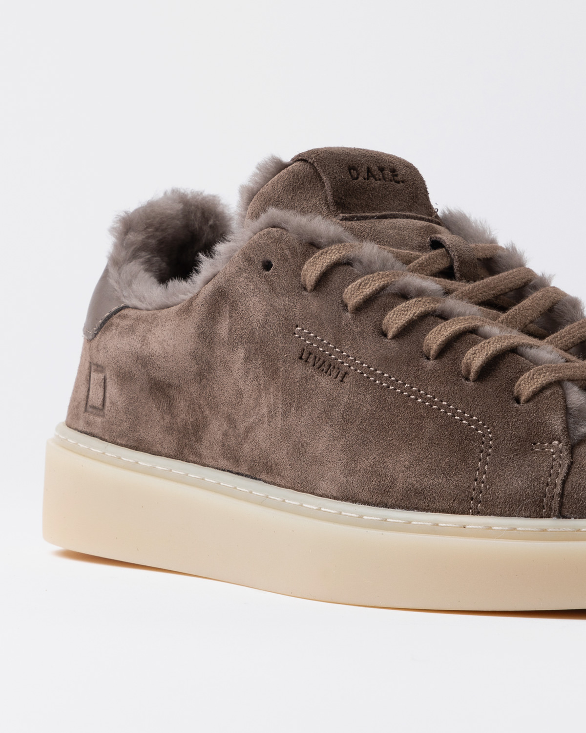 D.A.T.E.: LEVANTE FUR SUEDE TAUPE