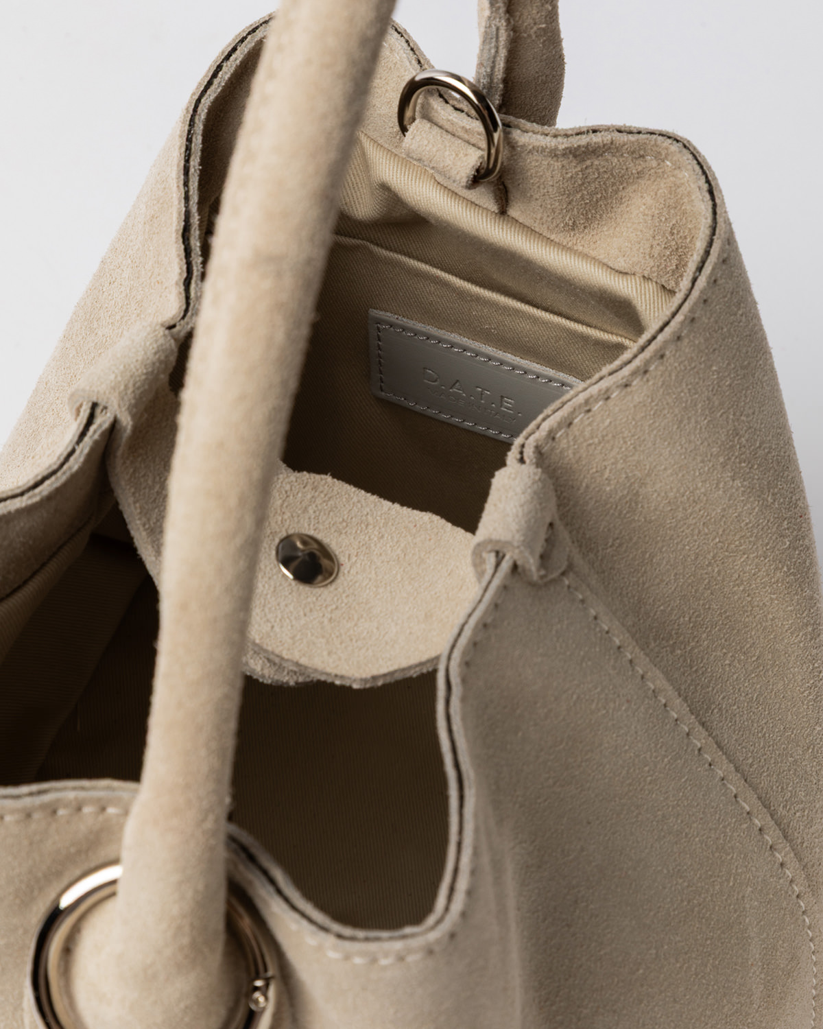 D.A.T.E.: PANIERE BAG SUEDE BEIGE