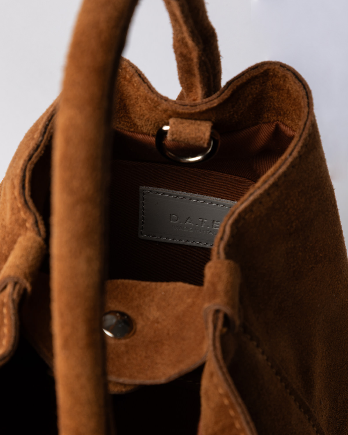 D.A.T.E.: PANIERE BAG SUEDE CUOIO