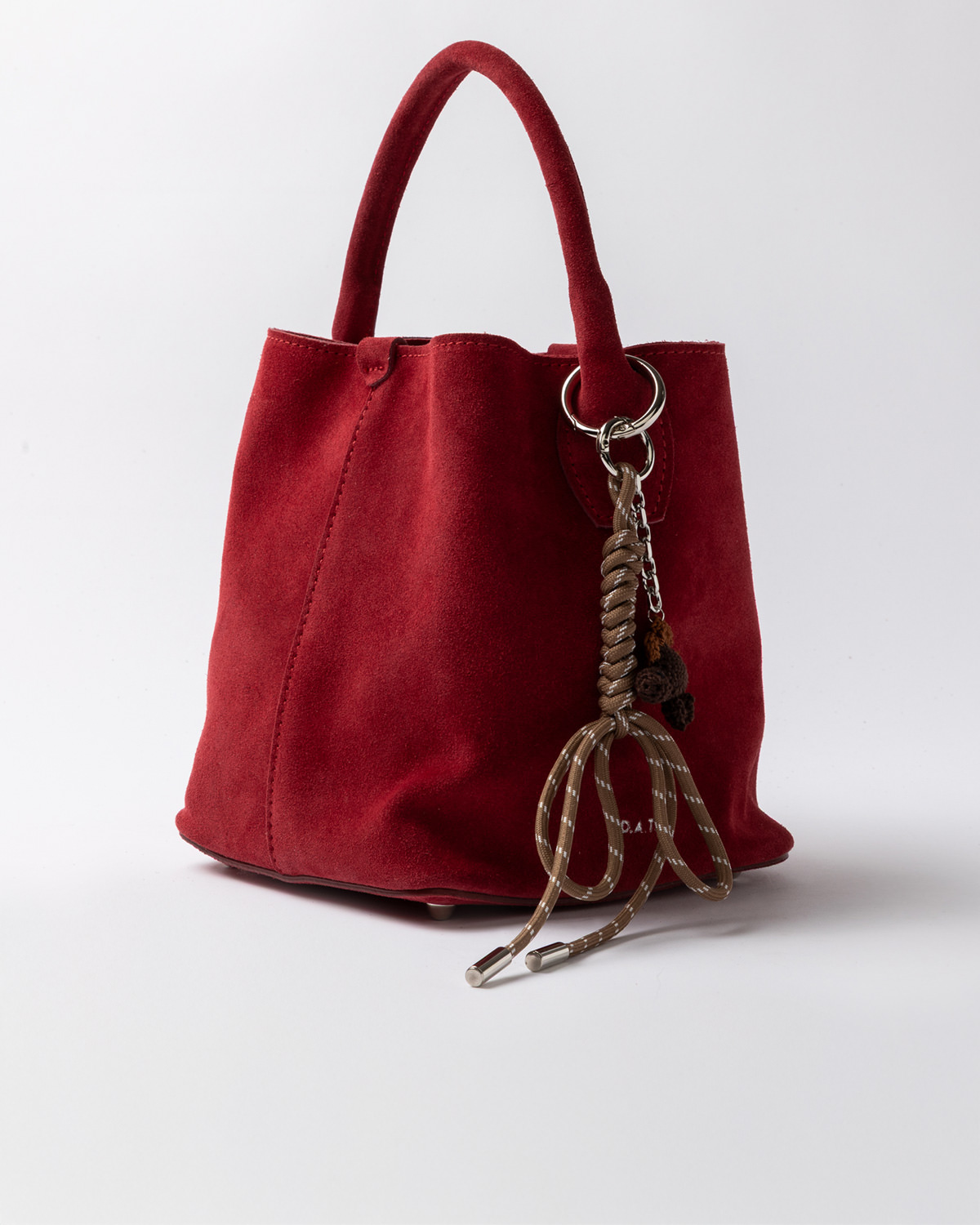 D.A.T.E.: PANIERE BAG SUEDE RED